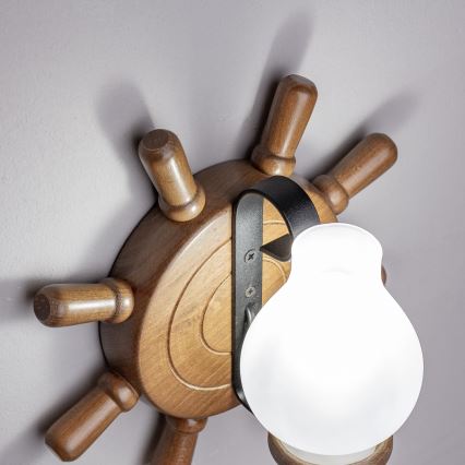 Brilagi - Wandleuchte TIMONA 1xE14/40W/230V Buche/Walnuss