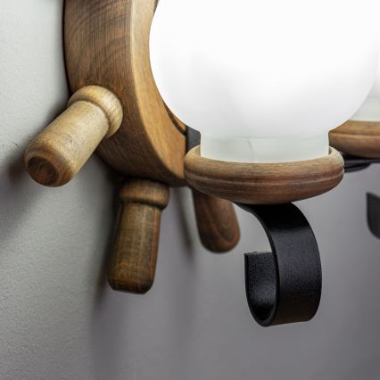 Brilagi - Wandleuchte TIMONA 2xE14/40W/230V Buche