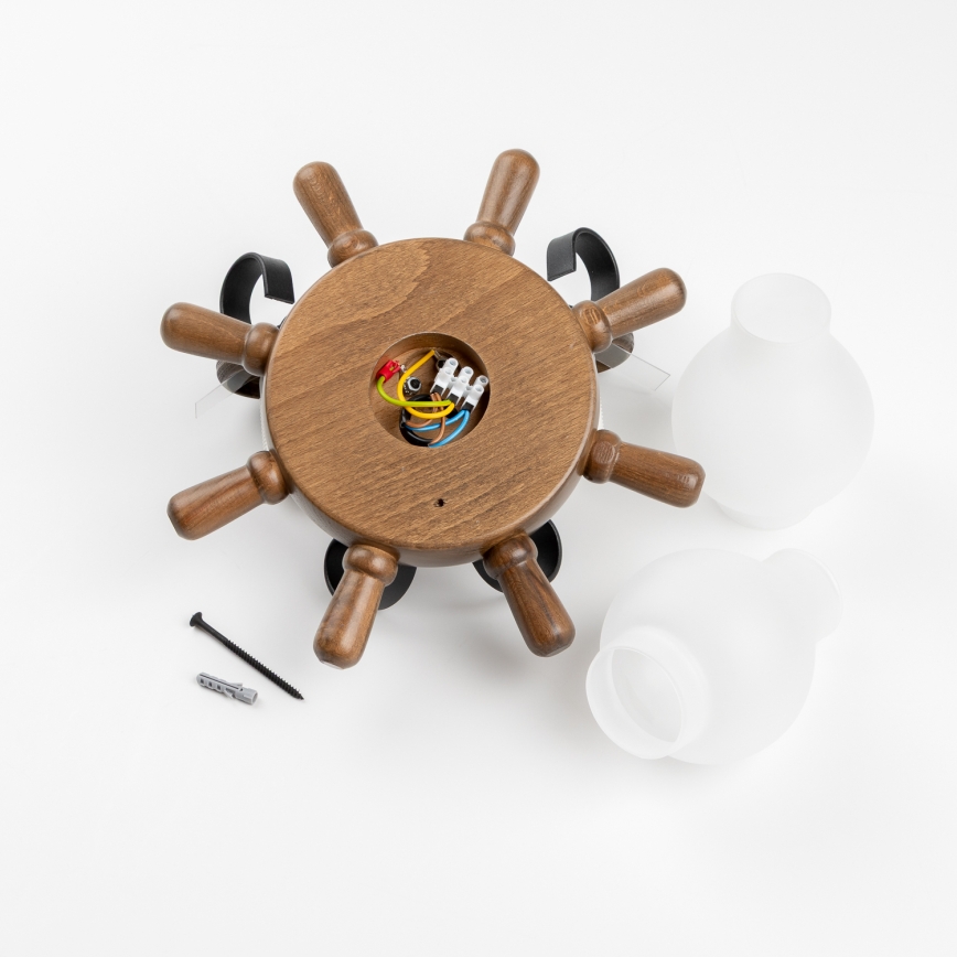 Brilagi - Wandleuchte TIMONA 2xE14/40W/230V Buche/Walnuss