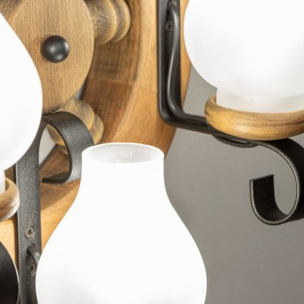 Brilagi - Wandleuchte TIMONA 3xE14/40W/230V Buche