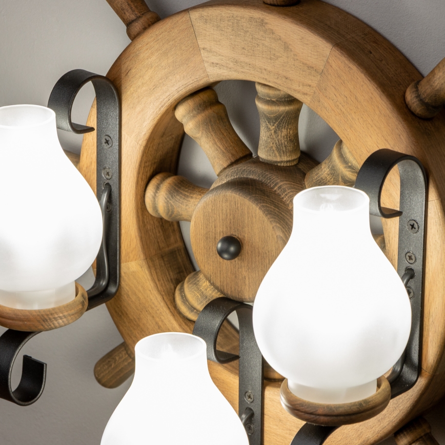 Brilagi - Wandleuchte TIMONA 3xE14/40W/230V Buche