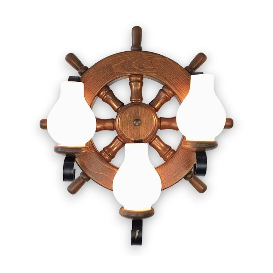 Brilagi - Wandleuchte TIMONA 3xE14/40W/230V Buche/Walnuss