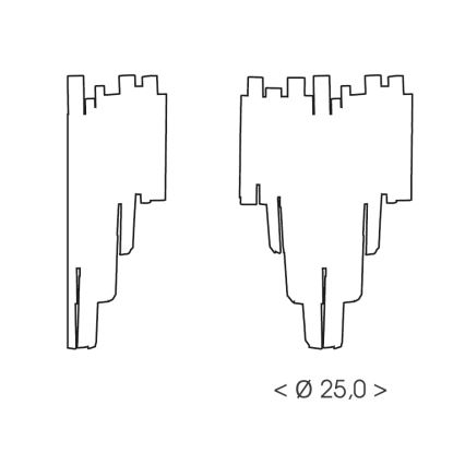Brilagi - Wandleuchte VERVE 2xE14/40W/230V goldfarben
