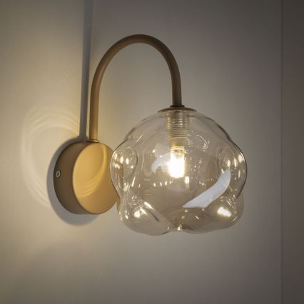 Brilagi - Wandleuchte VULCANO 1xG9/8W/230V beige/rauchfarbenes Beige