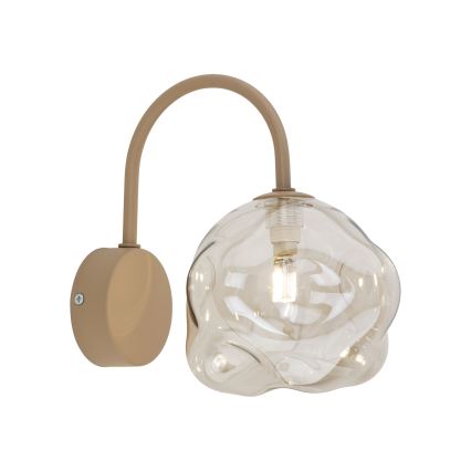 Brilagi - Wandleuchte VULCANO 1xG9/8W/230V beige/rauchfarbenes Beige