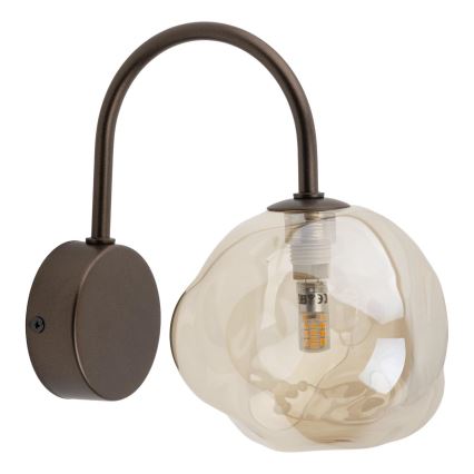 Brilagi - Wandleuchte VULCANO 1xG9/8W/230V Bronze/rauchbeige