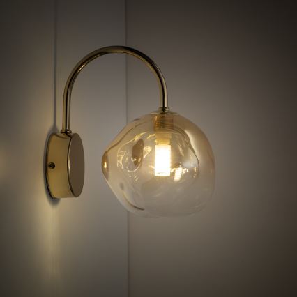 Brilagi - Wandleuchte VULCANO 1xG9/8W/230V gold/rauchbeige