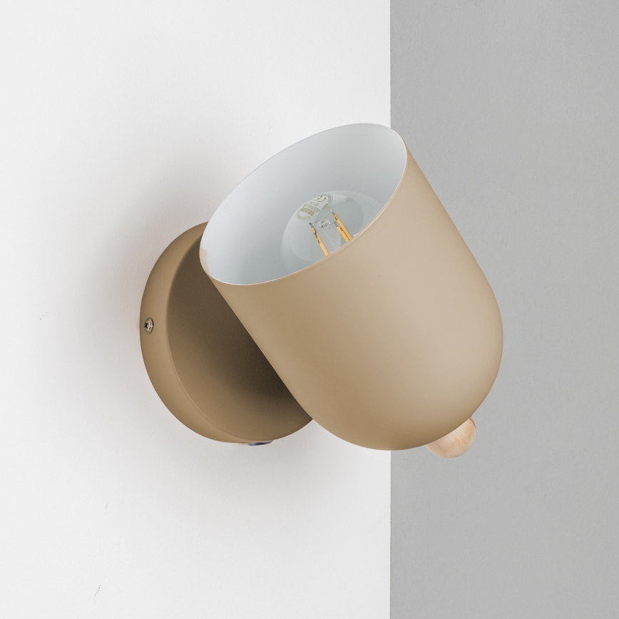 Brilagi - Wandspot GALLION 1xE27/15W/230V beige