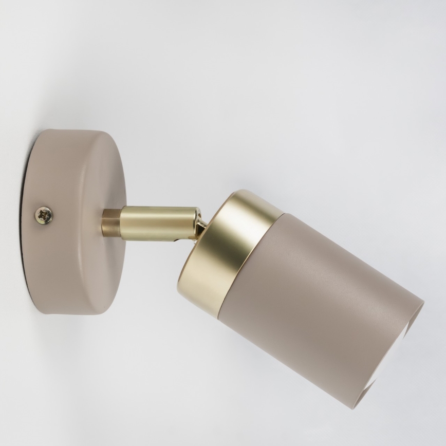 Brilagi - Wandstrahler POKER 1xGU10/25W/230V beige/golden