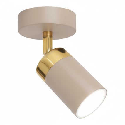 Brilagi - Wandstrahler POKER 1xGU10/25W/230V beige/golden