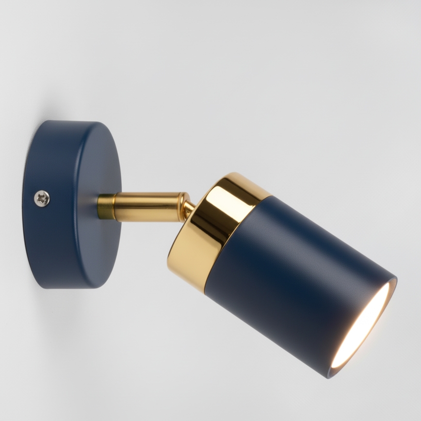 Brilagi - Wandstrahler POKER 1xGU10/25W/230V blau/golden