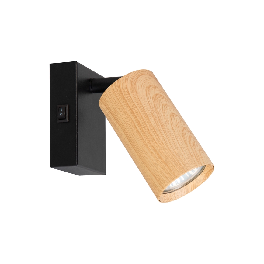Brilagi - Wandstrahler SELE 1xGU10/30W/230V schwarz/Eichendekor