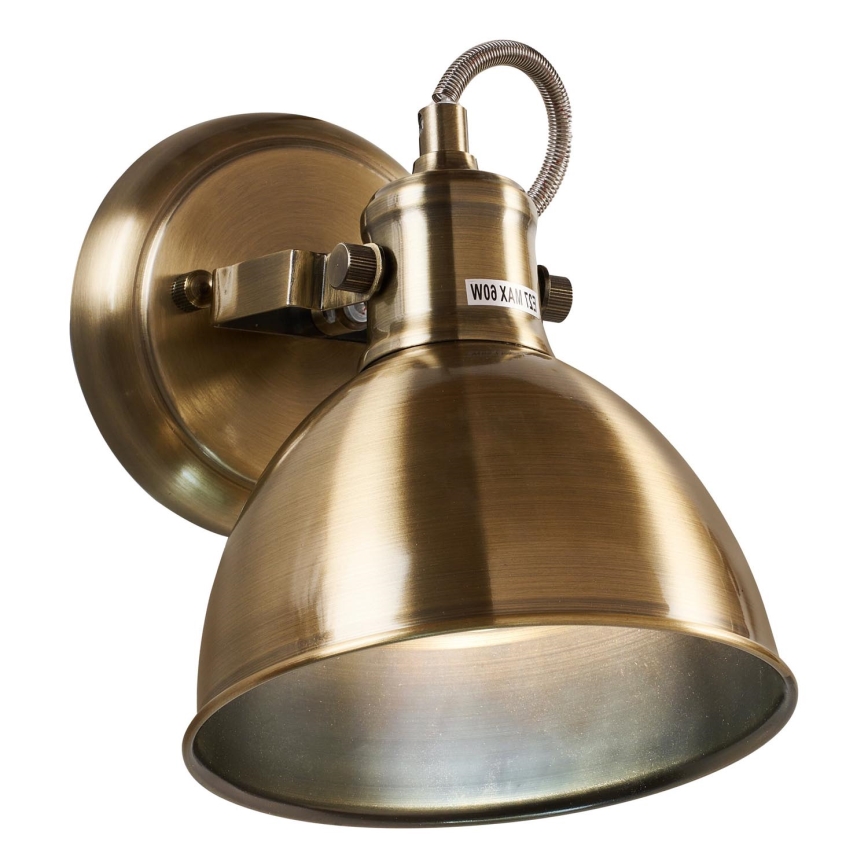 Brilagi - Wandstrahler TECHNO 1xE27/60W/230V bronzen