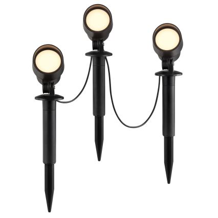 Brilliant - 3er-Set LED-Außenleuchte KAMARA LED/8,5W/230V IP44 schwarz