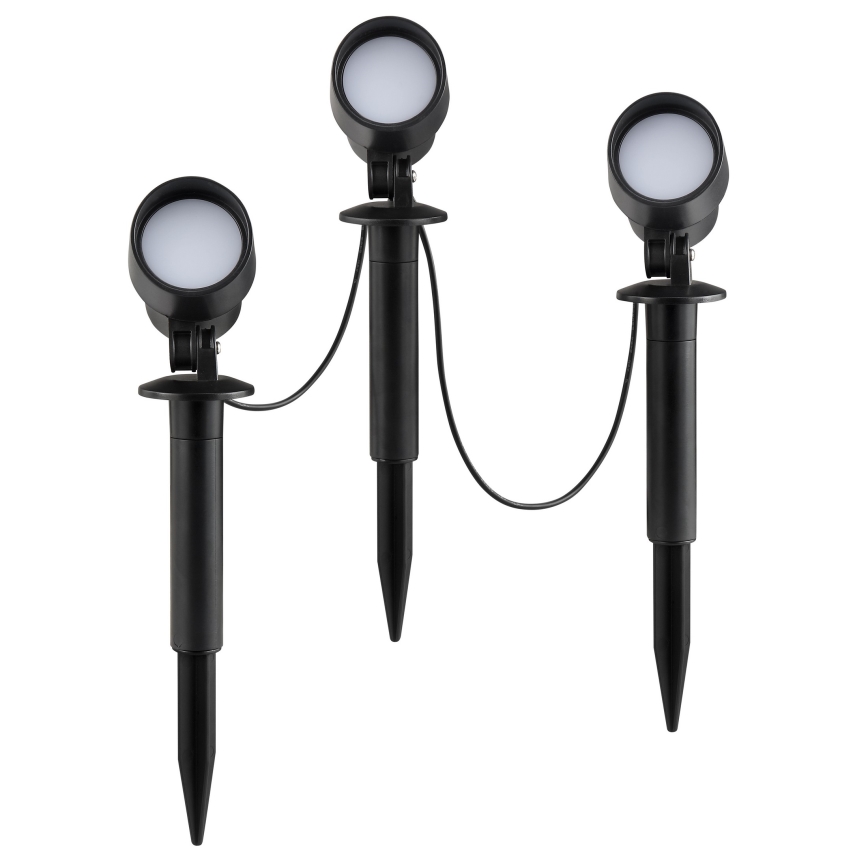 Brilliant - 3er-Set LED-Außenleuchte KAMARA LED/8,5W/230V IP44 schwarz