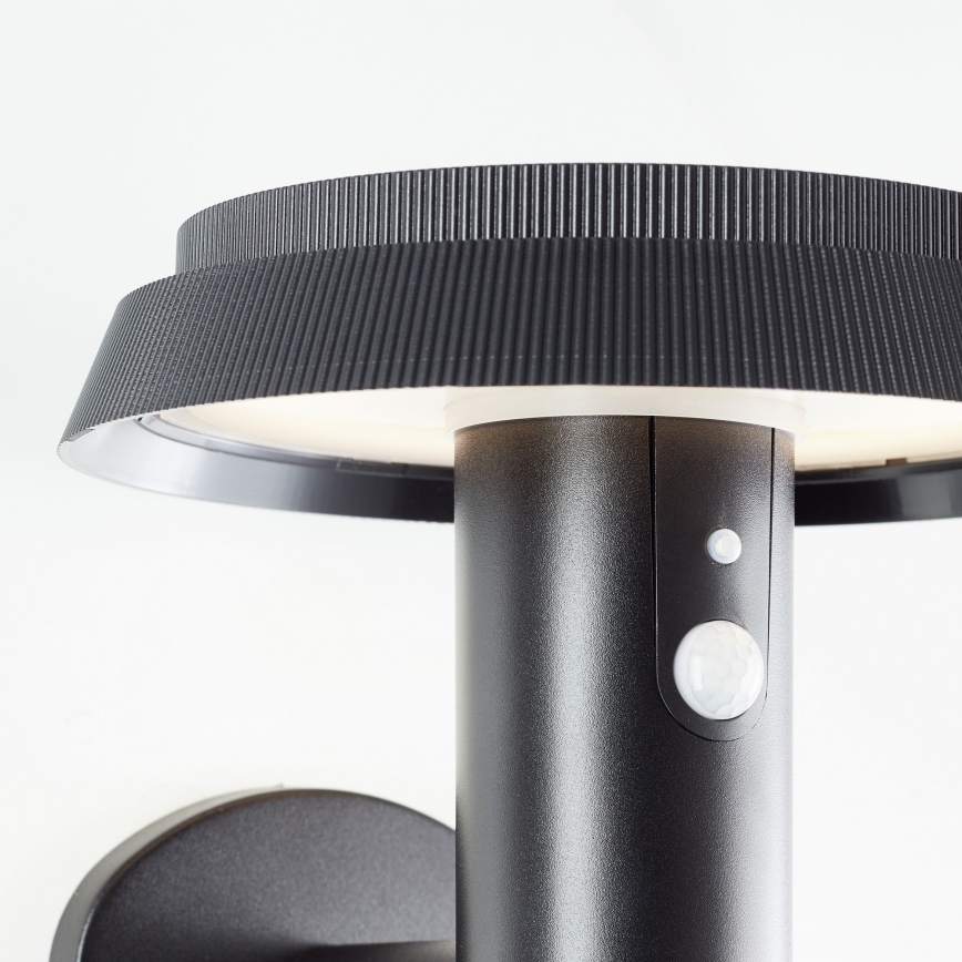 Brilliant - LED Solar-Wandleuchte mit Sensor ALVERO LED/4W/3,7V 2000 mAh IP44