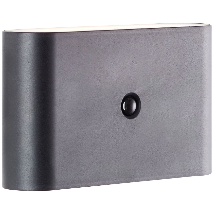Brilliant - Aufladbare LED-Outdoor-Wandleuchte mit Sensor XINO LED/3W/5V IP44 schwarz