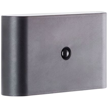 Brilliant - Aufladbare LED-Outdoor-Wandleuchte mit Sensor XINO LED/3W/5V IP44 schwarz