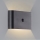 Brilliant - Aufladbare LED-Outdoor-Wandleuchte mit Sensor XINO LED/3W/5V IP44 schwarz