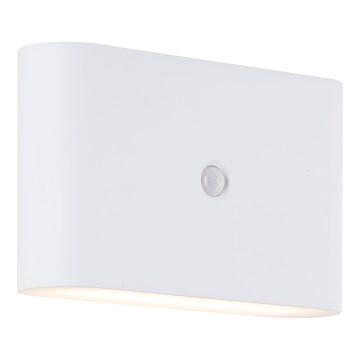 Brilliant - Aufladbare LED-Outdoor-Wandleuchte mit Sensor XINO LED/3W/5V IP44 weiß