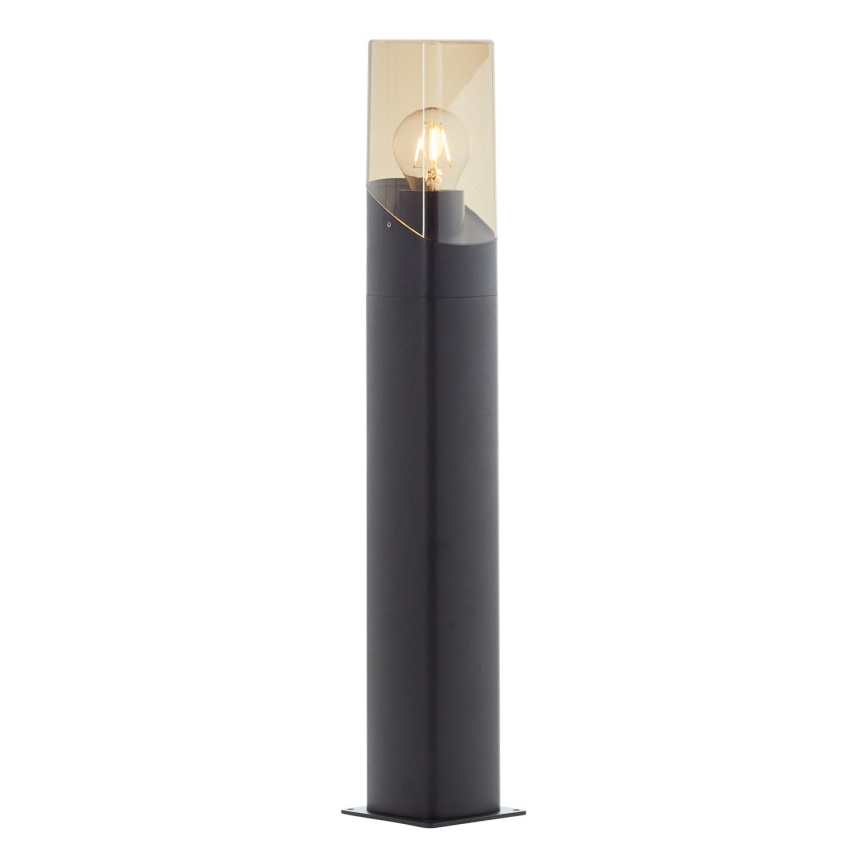 Brilliant - Außenleuchte MINOU 1xE27/10W/230V 60 cm IP44 schwarz/rauchig