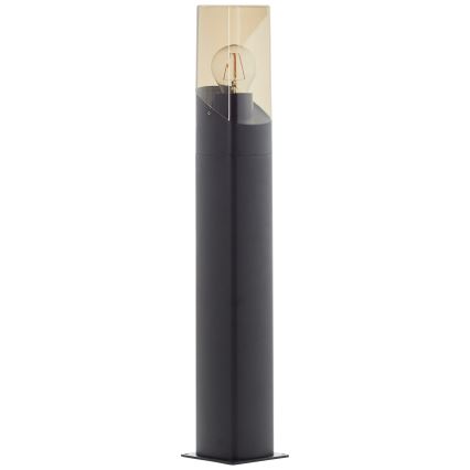 Brilliant - Außenleuchte MINOU 1xE27/10W/230V 60 cm IP44 schwarz/rauchig