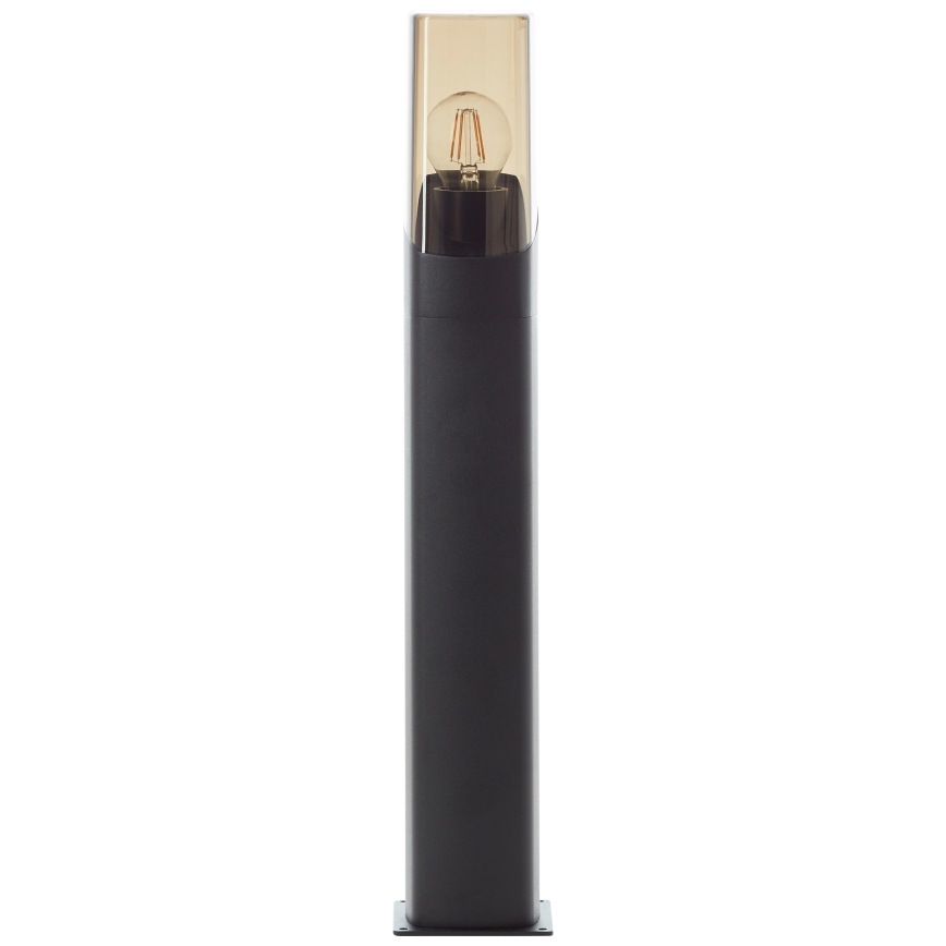 Brilliant - Außenleuchte MINOU 1xE27/10W/230V 60 cm IP44 schwarz/rauchig