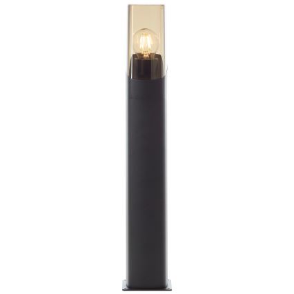 Brilliant - Außenleuchte MINOU 1xE27/10W/230V 60 cm IP44 schwarz/rauchig
