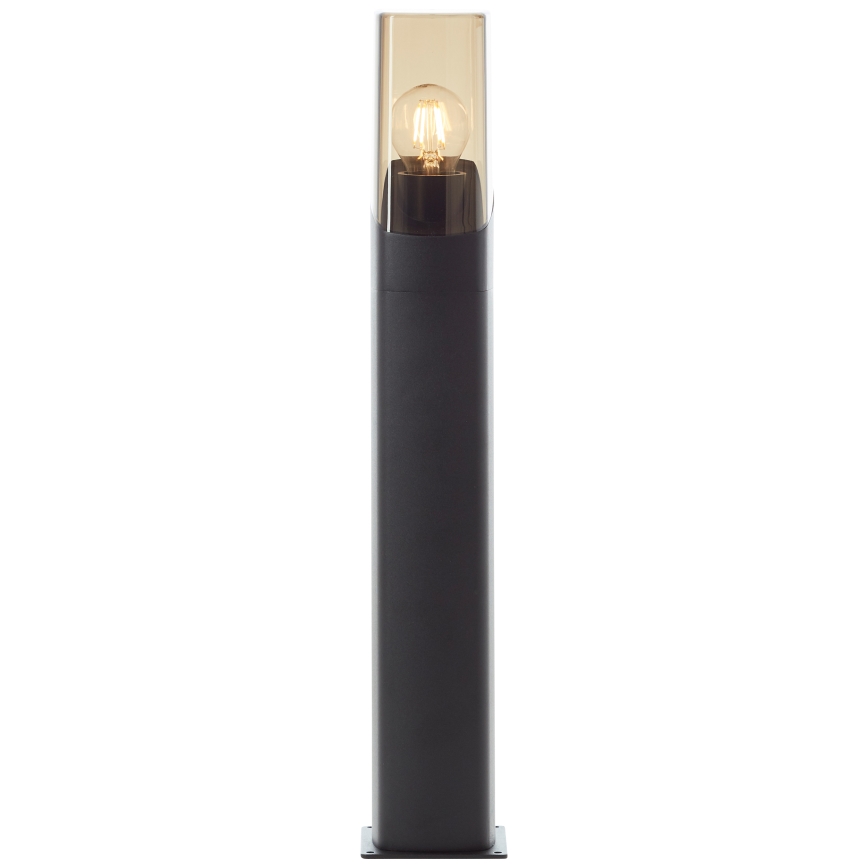 Brilliant - Außenleuchte MINOU 1xE27/10W/230V 60 cm IP44 schwarz/rauchig