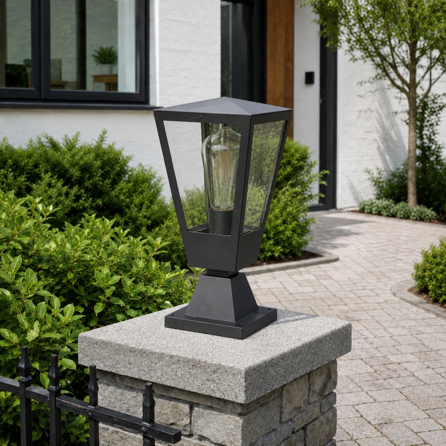 Brilliant - Außenleuchte WESTDLIFF 1xE27/20W/230V 30,7 cm IP44 anthrazit
