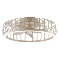 Brilliant - CAPO LED-Deckenleuchte mit Ventilator, dimmbar, 36W/230V, 2700-6500K, Ø 48 cm, beige + Fernbedienung