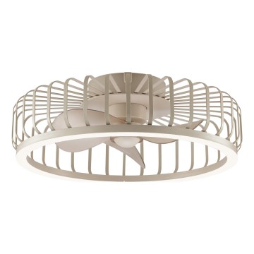 Brilliant - CAPO LED-Deckenleuchte mit Ventilator, dimmbar, 36W/230V, 2700-6500K, Ø 48 cm, beige + Fernbedienung