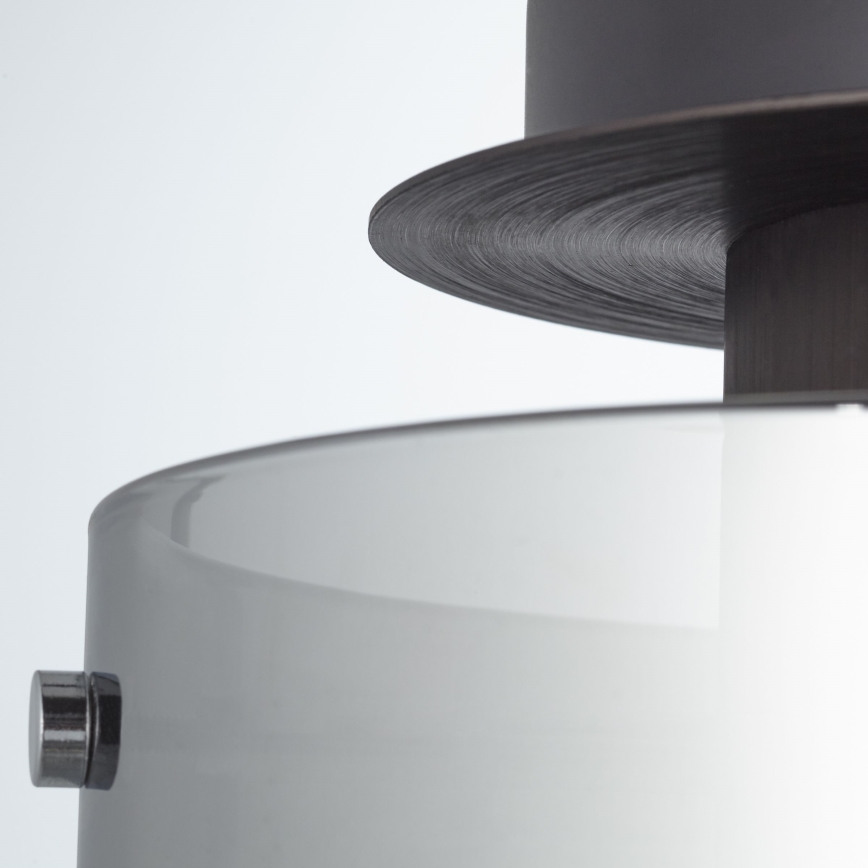 Brilliant - Deckenleuchte BETH 1xE27/60W/230V Ø 20 cm schwarz/rauchfarben