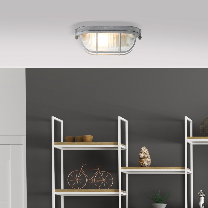 Brilliant - Deckenleuchte BOBBI 1xE27/40W/230V grau