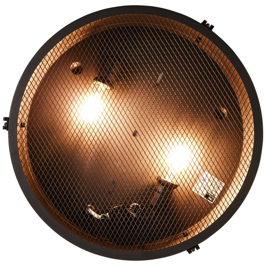 Brilliant - Deckenleuchte ZOIS 2xE27/28W/230V Ø 42 cm schwarz