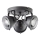 Brilliant - Deckenspot CARMEN 3xGU10/5W/230V schwarz