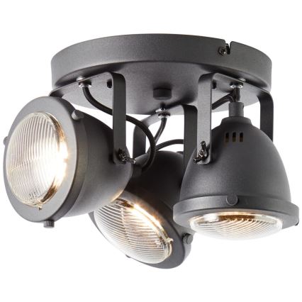 Brilliant - Deckenspot CARMEN 3xGU10/5W/230V schwarz
