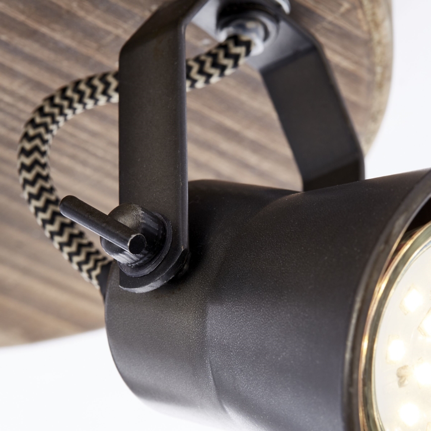 Brilliant - Deckenstrahler SEED 3xGU10/5W/230V schwarz/braun