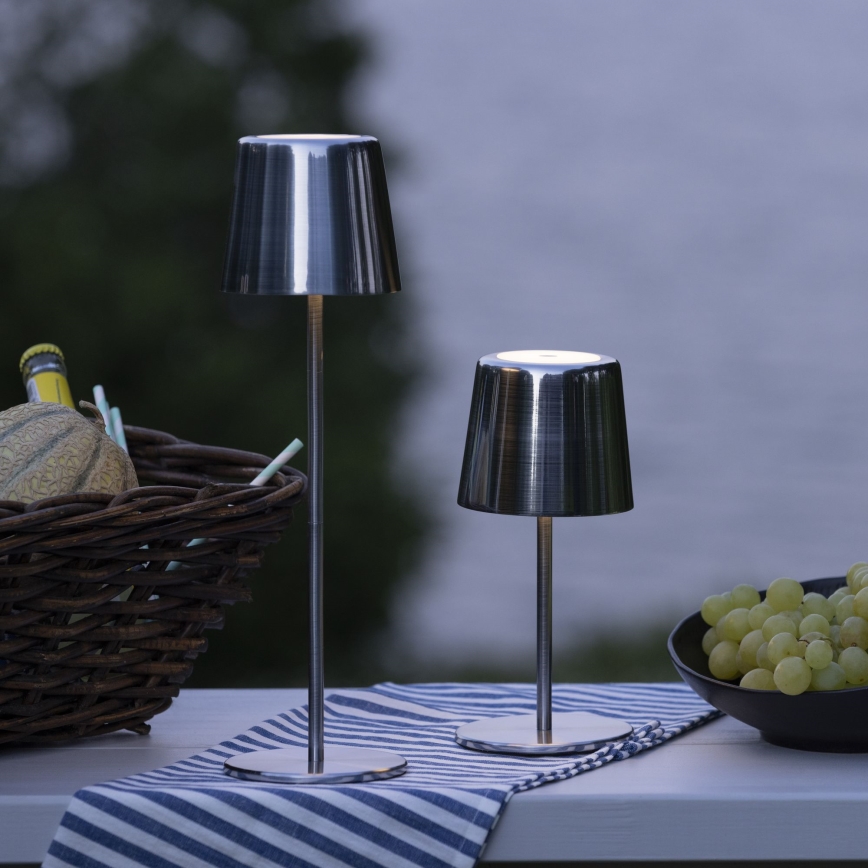 Brilliant - Dimmbare LED-Außenleuchte mit Touch-Funktion XAANA LED/4W/5V 3000/4000/6500K IP44 glänzendes Chrom