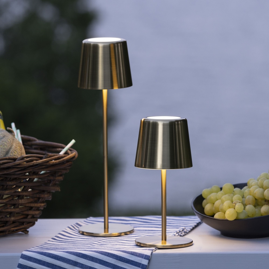 Brilliant - Dimmbare LED-Außenleuchte mit Touch-Funktion XAANA LED/4W/5V 3000/4000/6500K IP44 golden