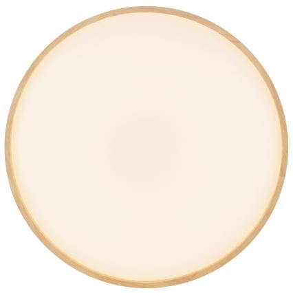 Brilliant - LED dimmbare Deckenleuchte ALSON LED/17W/230V 3000-6500K Ø 49,5 cm Kautschukholz + Fernbedienung