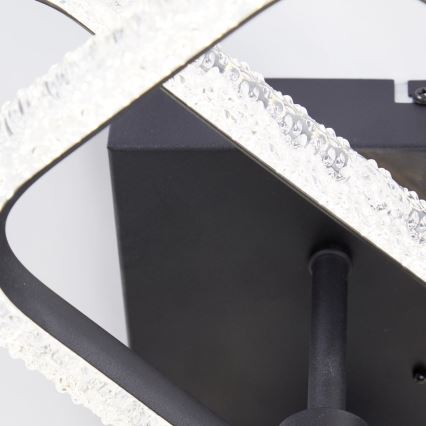 Brilliant - Dimmbare LED-Deckenleuchte AYDIN LED/30W/230V 3000-6500K schwarz + Fernbedienung