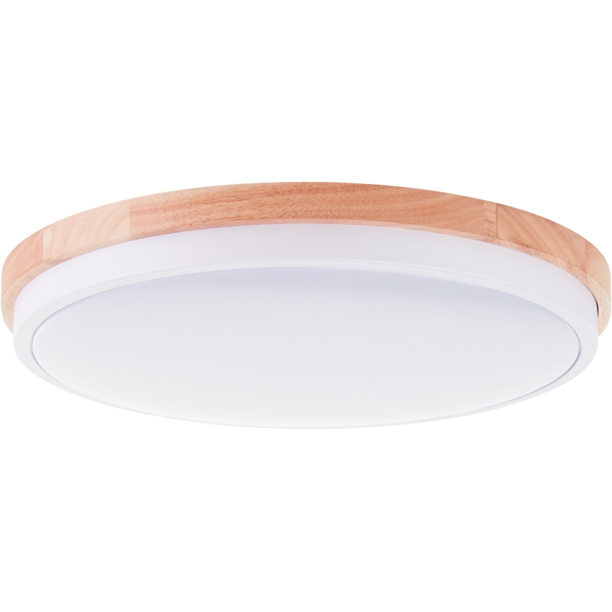 Brilliant - Dimmbare LED-Deckenleuchte BAARLO LED/24W/230V d 35 cm weiß/Gummibaum - FSC-zertifiziert