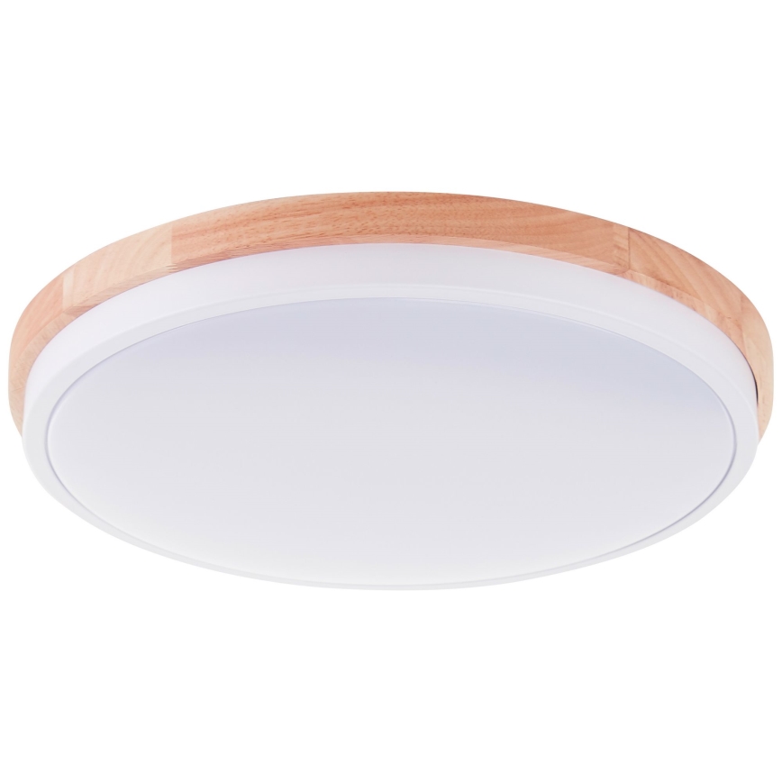 Brilliant - Dimmbare LED-Deckenleuchte BAARLO LED/24W/230V d 35 cm weiß/Gummibaum - FSC-zertifiziert