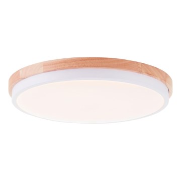 Brilliant - Dimmbare LED-Deckenleuchte BAARLO LED/24W/230V d 35 cm weiß/Gummibaum - FSC-zertifiziert
