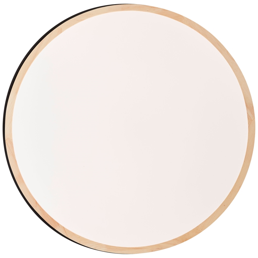 Brilliant - Dimmbare LED-Deckenleuchte BAARLO LED/36W/230V 3000-6500K d 50 cm schwarz/Gummibaum + Fernbedienung