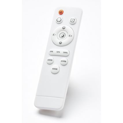 Brilliant - Dimmbare LED-Deckenleuchte BAARLO LED/36W/230V 3000-6500K d 50 cm weiß/Gummibaum + Fernbedienung - FSC-zertifiziert