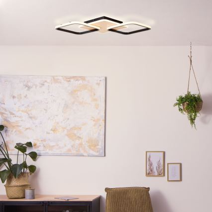 Brilliant - Dimmbare LED-Deckenleuchte DENNET LED/40W/230V 3000K 62x62 cm
