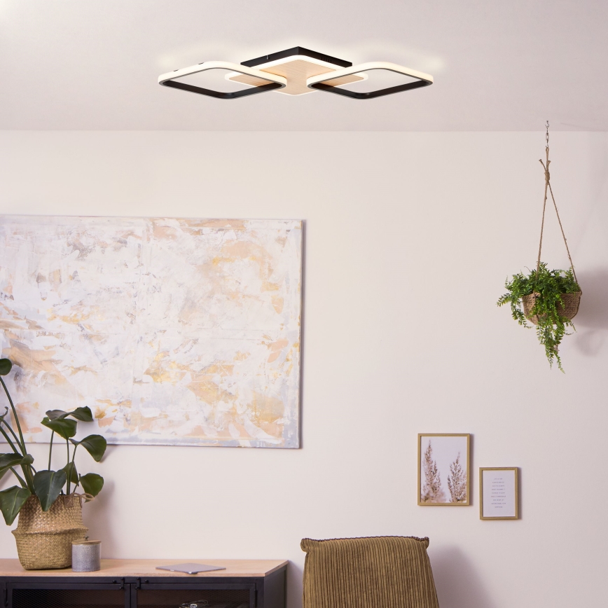 Brilliant - Dimmbare LED-Deckenleuchte DENNET LED/40W/230V 3000K 62x62 cm