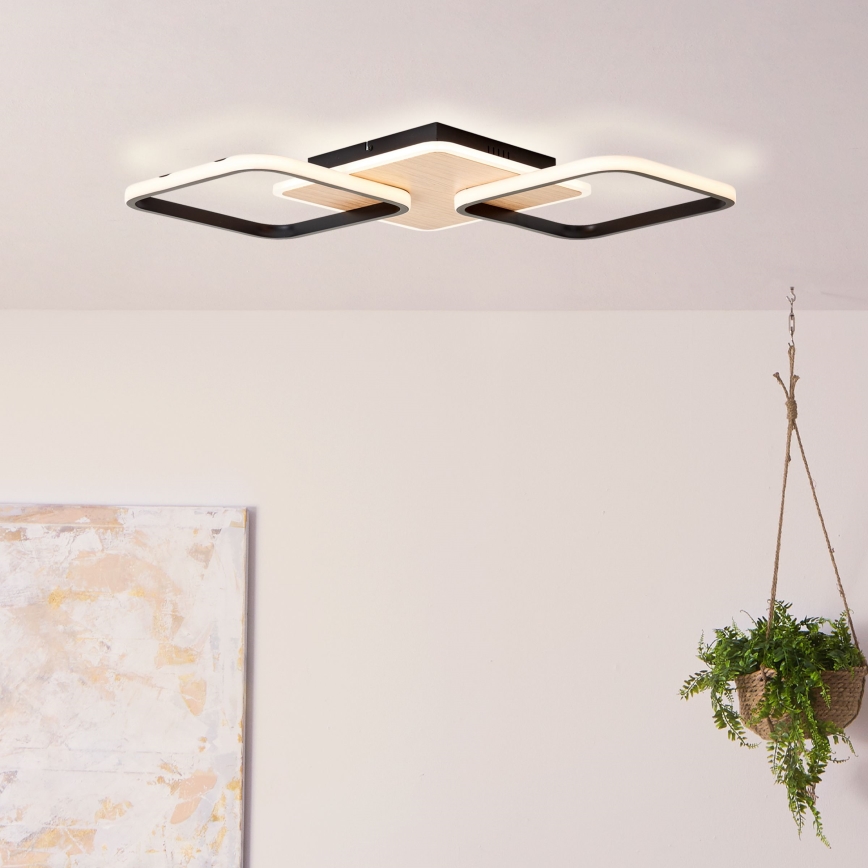 Brilliant - Dimmbare LED-Deckenleuchte DENNET LED/40W/230V 3000K 62x62 cm